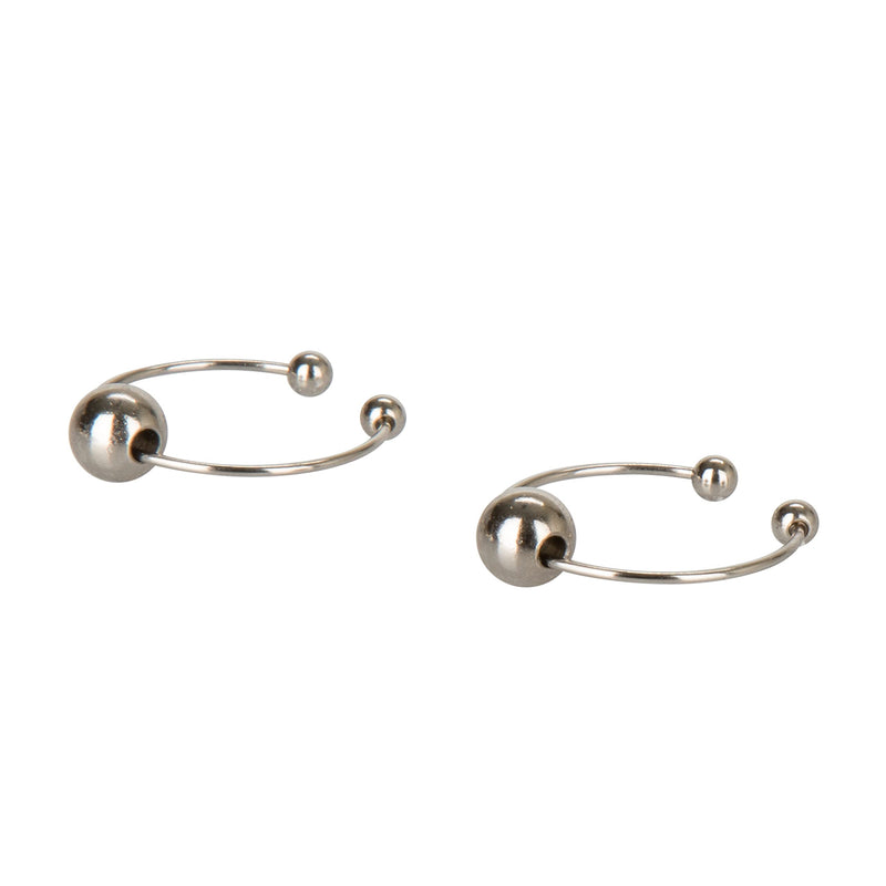 California Exotics Nipple and Clitoral Non-Piercing Body Jewelry, Silver