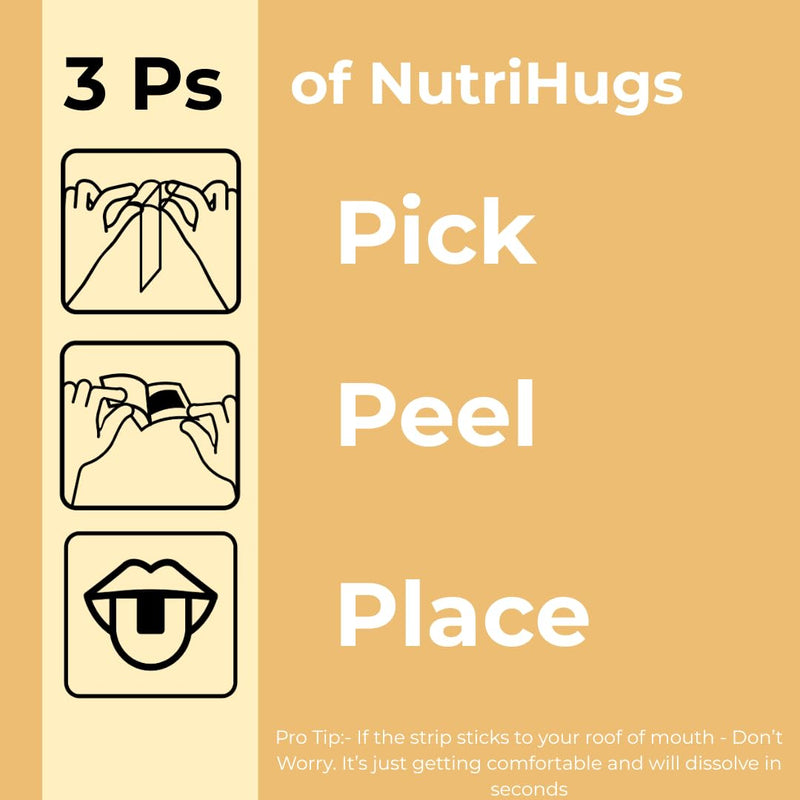 NutriHugs Immune Support Strips - Vitamin C, Elderberry and Beta Glucan - Fast-Dissolving Oral Thin Film Strips - Sugar-Free, Vegan, Non-GMO - Doctor-Formulated - 30 Count