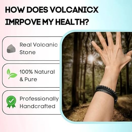 [Australia] - Natural Agate Stone Leather Beaded Bracelets, Volcanicx Wellness & Relief Bracelet, Volcanicx Menopause Magtherapy Bracelet Humanic+ Maxhematie Lymph Detox Slimming Jewelry Gift For Men Women Black&Brown 