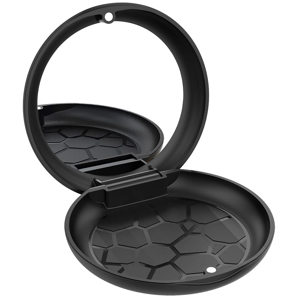 ARGOMAX Aligner and Retainer Case, Upgrated Retainer Mouth Guards Travel Case with Mirror Inside - Black. Black+mirror