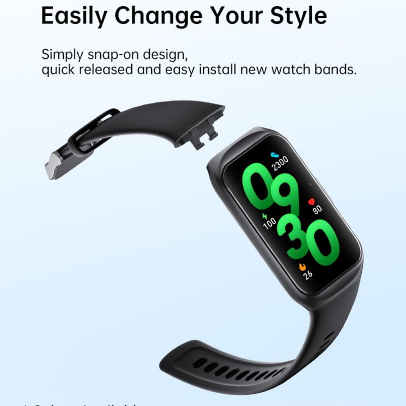 [Australia] - Fitness Tracker 2022 Version IP68 Waterproof Personalized Watch Faces, HUAKUA Fitness Watch with Heart Rate Sleep Monitor Sports Tracker Steps Calories Counter Watch for Men Women (Black) Black 