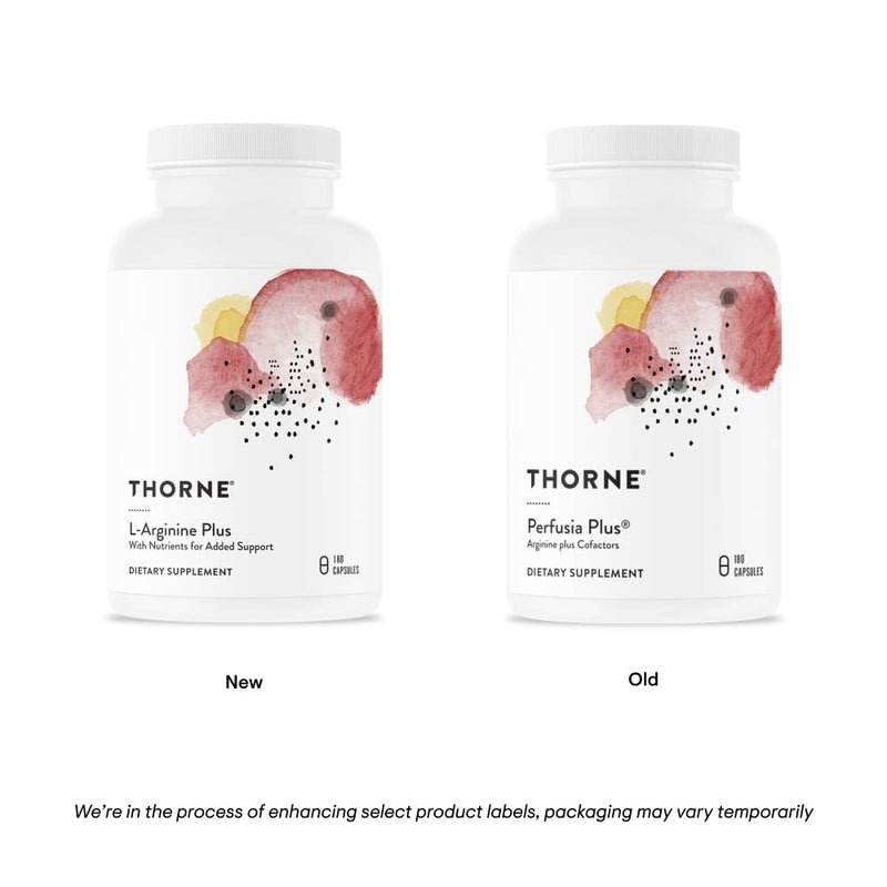 [Australia] - THORNE L-Arginine Plus (Formerly Perfusia Plus) - Sustained-Release L-Arginine Plus Cofactors to Support Heart Function, Nitric Oxide Production, and Optimal Blood Flow - 180 Capsules 