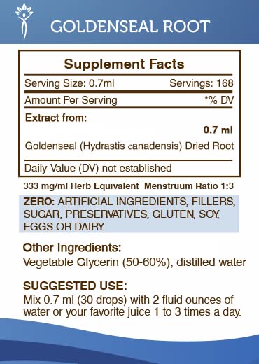 [Australia] - Secrets of the Tribe Goldenseal Alcohol-Free Liquid Extract, Goldenseal (Hydrastis Canadensis) Dried Root Tincture Supplement (4 FL OZ) 4 Fl Oz (Pack of 1) 