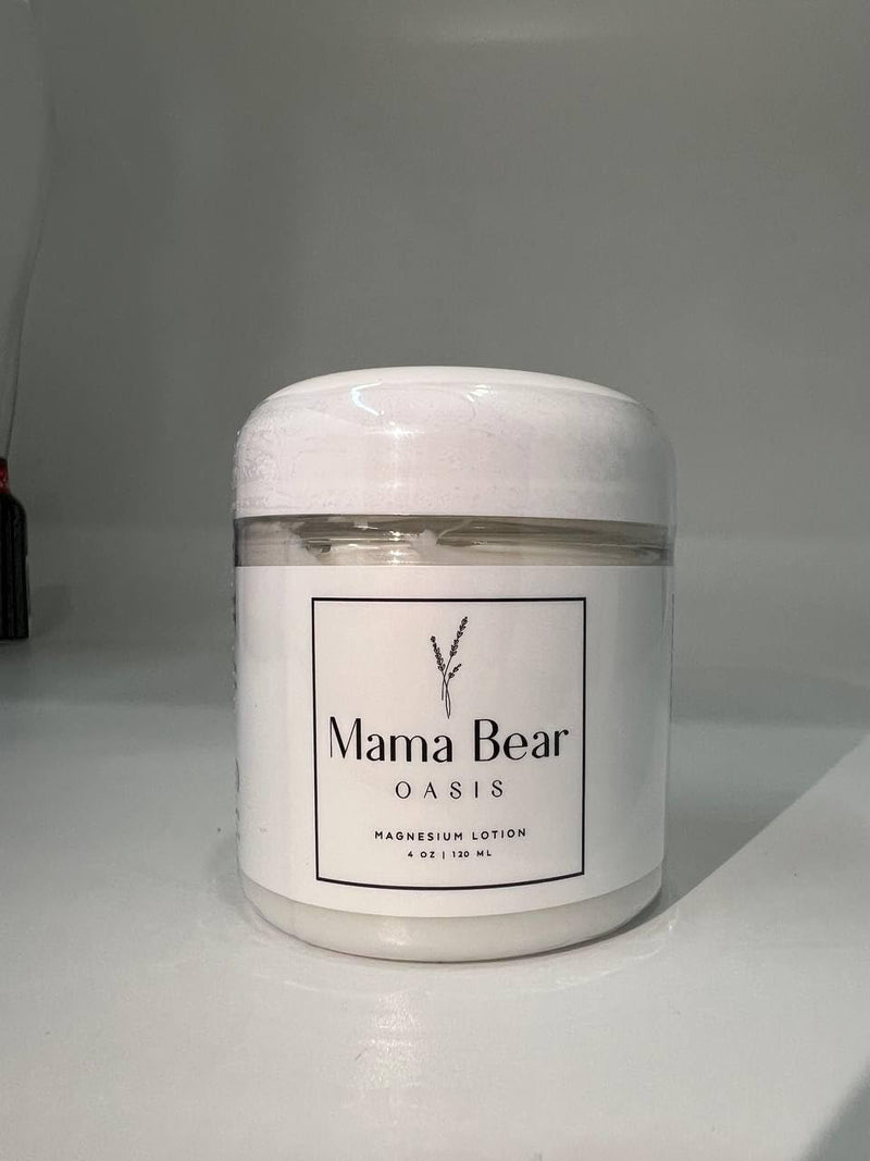 Mama Bear Oasis Magnesium Cream - Magnesium Lotion for Feet (Pack of 1) | Arnica, Vitamin B6, Aloe Vera and MSM, Vegan and Cruelty-Free, For Hands, Legs and Toes 1-Pack
