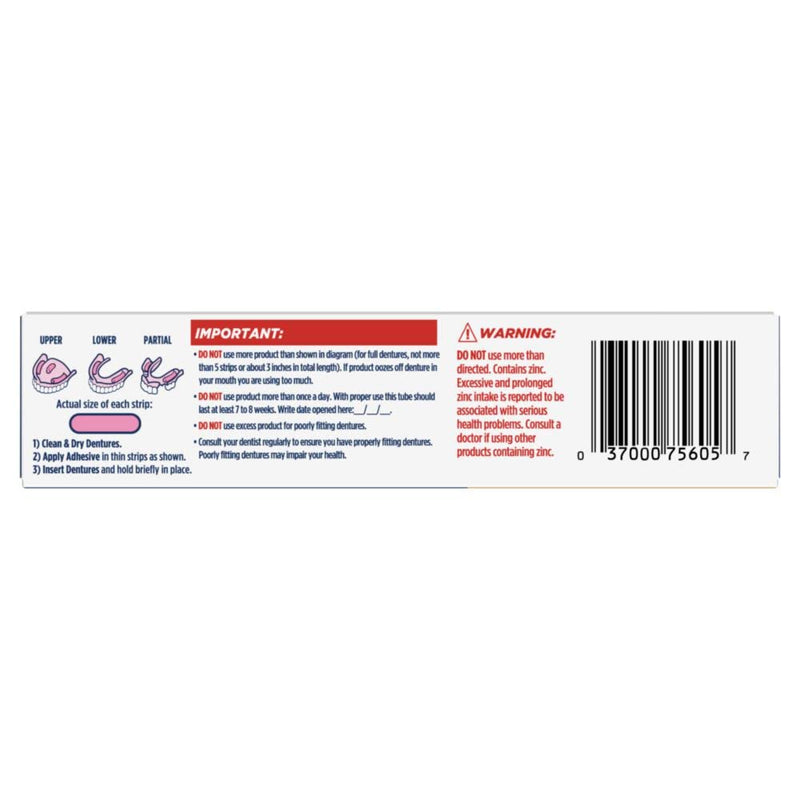 Fixodent Ultra Max Hold Denture Adhesive, 2.2 oz, (Packaging May Vary) (Pack of 2)