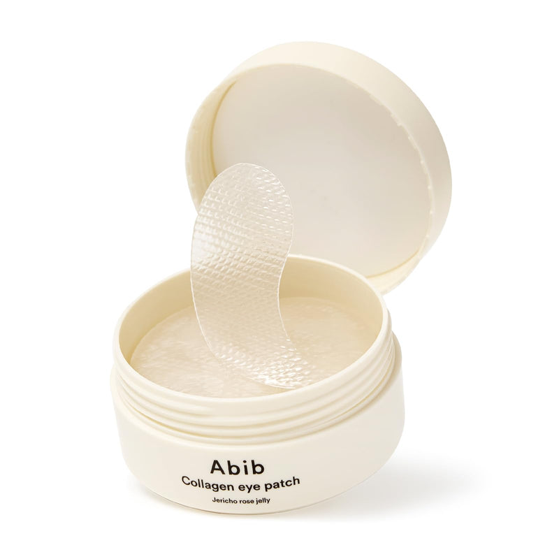 [Australia] - Abib Collagen Eye Patch Jericho Rose Jelly 60 Patches, Korean Under Eye Patches for Puffy Eyes and Dark Circles, Anti-Wrinkle, Collagen, Caffeine, Niacinamide, Ceramide, Antioxidant, Skin Care 