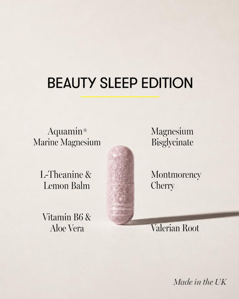 Equi Beauty Sleep Edition | Advanced Sleep Supplement with Magnesium Glycinate, Valerian Root & Botanicals | Relaxation, Nervous System & Sleep Rejuvenation Support | Magnesium Tablets for Adults