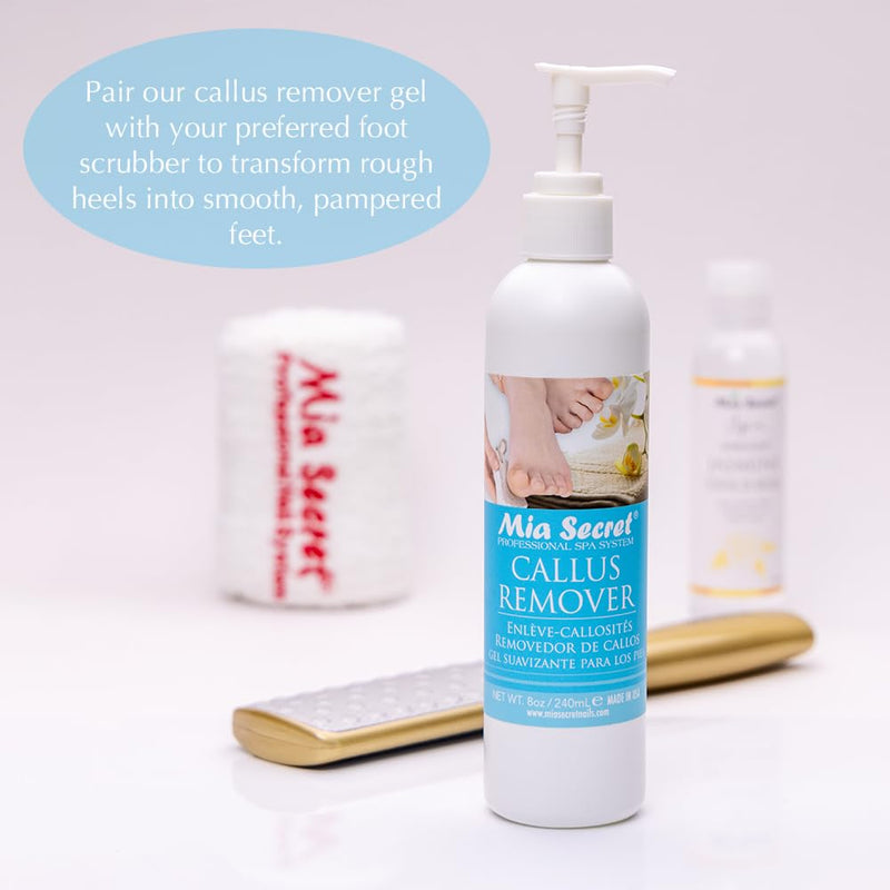 [Australia] - Mia Secret Professional Callus Remover Gel (8oz) - Salon-Grade Pedicure Experience, Extra Strength Formula for Soft, Smooth Feet - Revitalize Cracked and Dry Skin 1 Count (Pack of 1) 