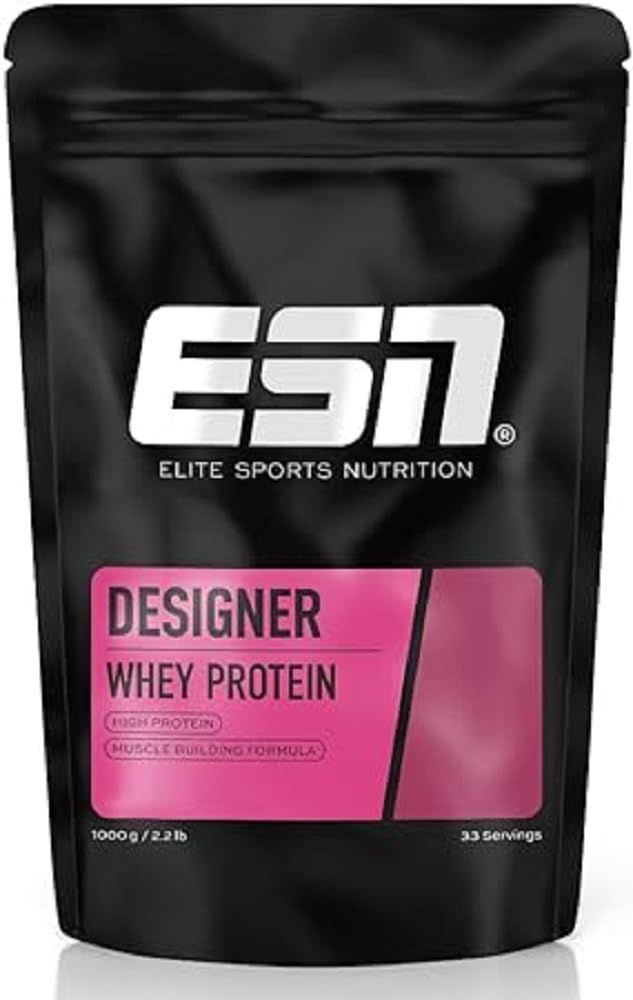 [Australia] - ESN Designer Whey Protein Powder, Almond Coconut, 1 kg, up to 23 g protein per serving, ideal for building and maintaining muscle, tested quality - made in Germany 