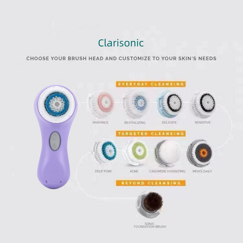 Clarisonic Luxe Cashmere Facial Cleansing Brush Head Replacement | Compatible with Mia 1, Mia 2, Mia Fit, Alpha Fit, Smart Profile Uplift and Alpha Fit X (2Count) 2Count