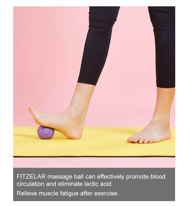 [Australia] - Massage Lacrosse Balls for Myofascial Release, SGS Certification, Massage Deep Tissue for Back and Shoulder, Trigger Point Therapy, Muscle Knots, Relieving Muscle Pain, Yoga Ball for Feet Blue 