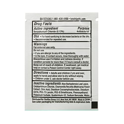 [Australia] - Antibacterial Hand Sanitizing Individual Hand Wipe Packets, 50 Unscented Disinfecting Hand Sanitizer Wipes with Aloe for Travel, Kills 99.9% of Germs 50 Count (Pack of 1) 