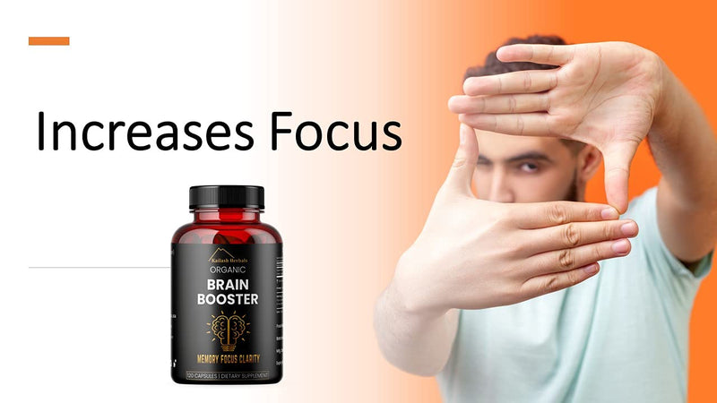 [Australia] - Bacopa, Organic Brain Booster, Nootropic Brain Supplement, Bacopa Monnieri/Brahmi, for Mental Sharpness, Focus, Memory, and Cognitive Wellness, 120 Capsules 500mg, 2 Month Supply 