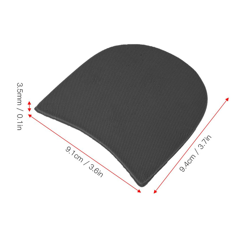[Australia] - TOPINCN Shoe Heel Pads, Shoe Repair Rubber Heel Replacement Kit with Nails, Sandpapers, Self-Adhesive Stickers, Shoe Repair Accessories (Black) Black 