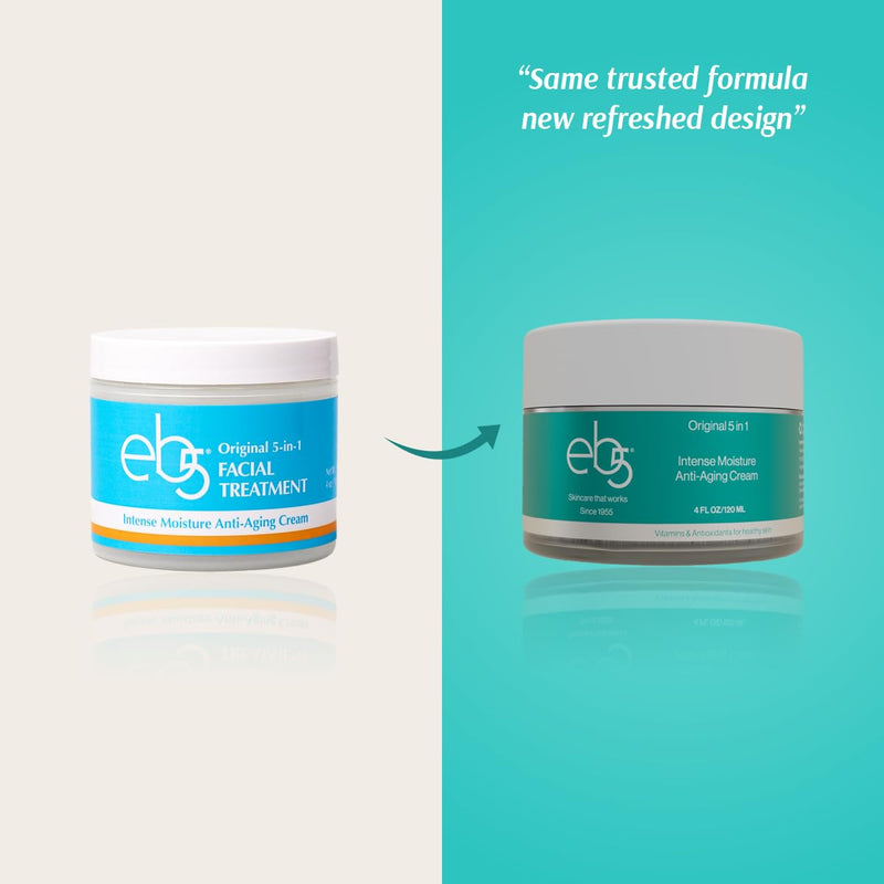 eb5 Intense Moisture Anti Aging Moisturizer Face & Neck Cream- Tone Tighten Skin with Retinol, Fade Fine Lines & Wrinkles with Vitamin E, A & B5-1.7oz. Natural Fragrance 1.7 Fl Oz (Pack of 1)