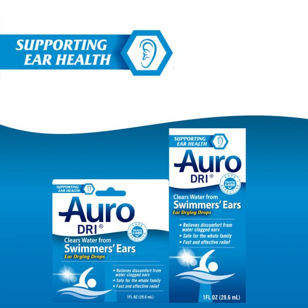 [Australia] - Auro Dri Swimmer's Ear Drying Drops, Fast Relief, 1 fl oz. (Pack of 2) 1 Fl Oz (Pack of 2) 