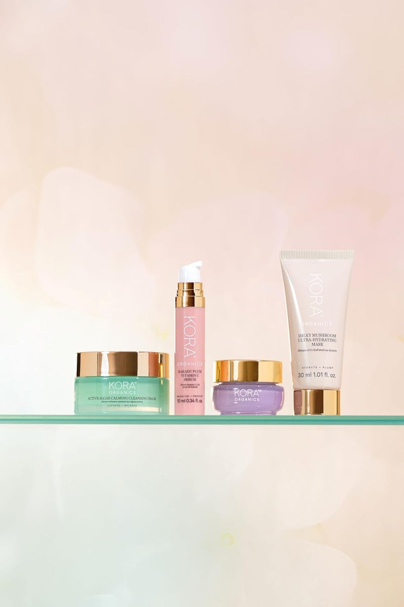 KORA Organics Kakadu Plum Vitamin C Eye Cream, Hydrating & Revitalizing, Certified Organic, Cruelty Free, Refillable, 0.51 fl oz Regular