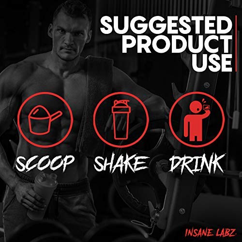 [Australia] - Insane Labz Psychotic, High Stimulant Pre Workout Powder, Extreme Lasting Energy, Focus and Endurance with Beta Alanine, Creatine Monohydrate DMAE, 35 Srvgs (Watermelon) Watermelon 13 Ounce (Pack of 1) 