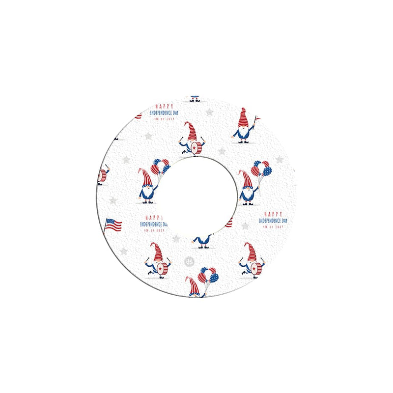 [Australia] - 4th July - Adhesive Patch for Libre 2 Sensor, Watertight, Freestyle Libre Transmitter, Peel Resistant, Hypoallergenic, Freestyle Libre 2 sensors Independence Day Pack of 5(Freestyle Libre) 