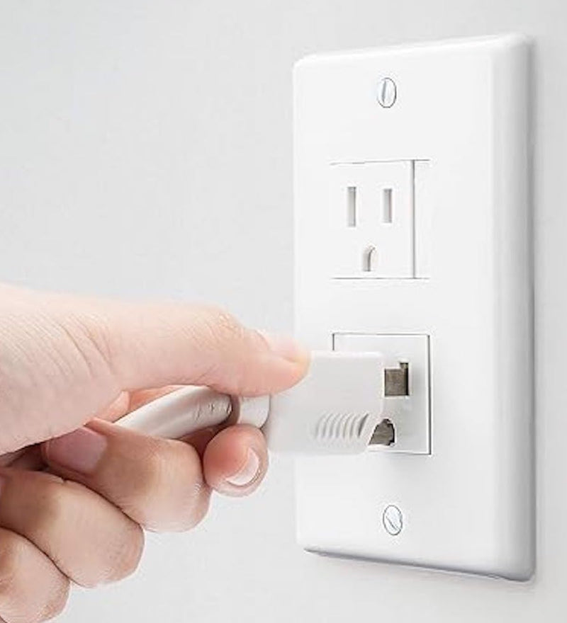 [Australia] - 6-Pack Safety Innovations Self-closing (2 Screw) Decora Outlet Covers- An Alternative To Wall Socket Plugs for Child Proofing Outlets (White) 