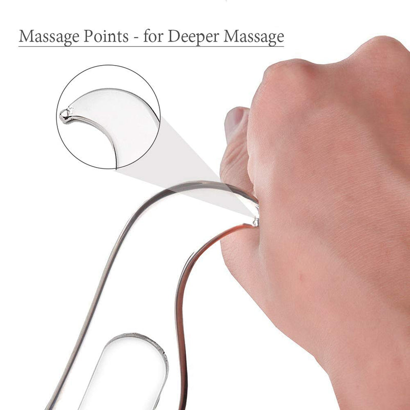 Guasha Tools, Stainless Steel Scraping Massage Tools, Muscle Scraper Massage Tools for Soft Tissue Mobilization Therapy and Deep Tissue Muscle Scraping