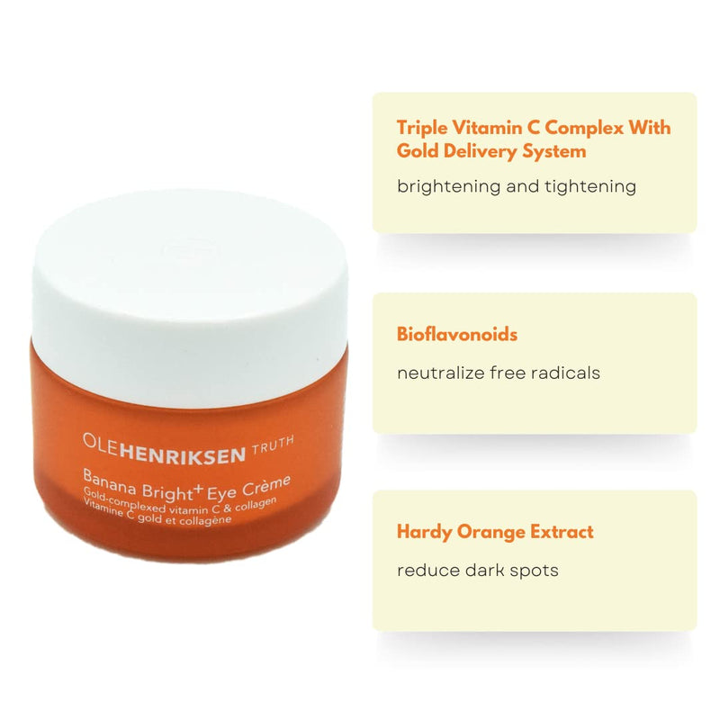 Ole Henriksen Olehenriksen Banana Bright+ Vitamin C Eye Crème 0.5 oz, 0.50 Ounce (Pack of 1) | 0.50 Ounce (Pack of 1) 0.5 Ounce (Pack of 1)