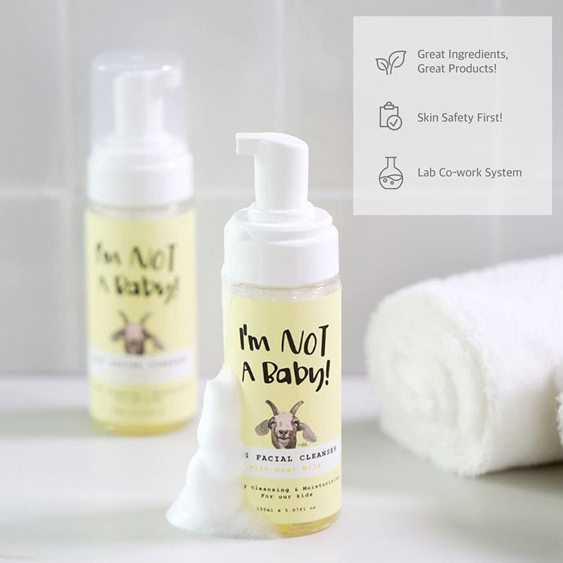 [Australia] - I'm NOT A Baby Kids Face Wash Facial Cleanser Goat Milk Cleanser For Sensitive Skin (1) 1 