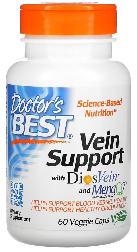 [Australia] - Doctor's Best - Vein Support with DiosVein and MenaQ7 | Vein Health Support - 60 Capsules 