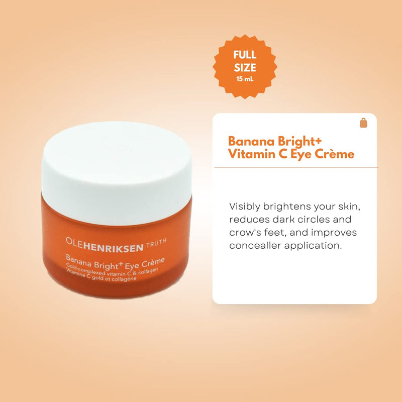 Ole Henriksen Olehenriksen Banana Bright+ Vitamin C Eye Crème 0.5 oz, 0.50 Ounce (Pack of 1) | 0.50 Ounce (Pack of 1) 0.5 Ounce (Pack of 1)