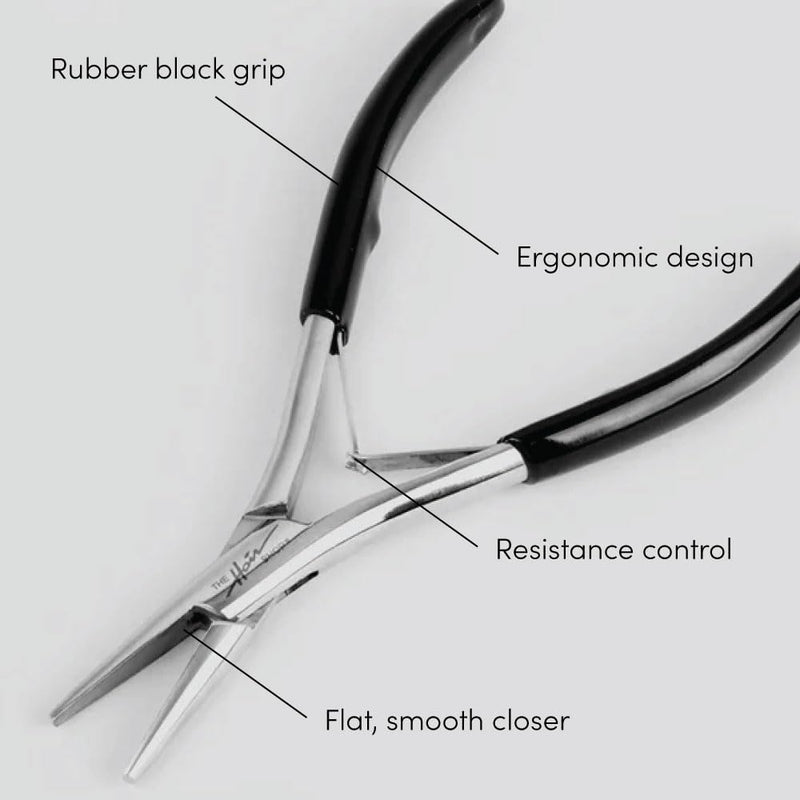 [Australia] - Pro Closer by The Hair Shop, Hair Extension Pliers for Applying I Tip and Removing K Tip, Smooth Flat Surface Teeth For Safe and Effective Installation and Removal 
