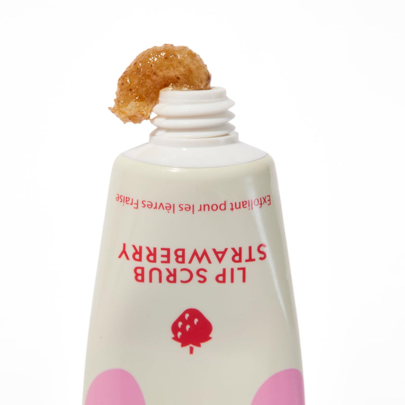 [Australia] - Lanolips Lip Scrub - Natural Lip Exfoliator Made with Lanolin, Vitamin E & Finely Ground Strawberry Seeds - Gentle Sugar Scrub for Healthy, Soft Lips - Strawberry (.35 oz) 