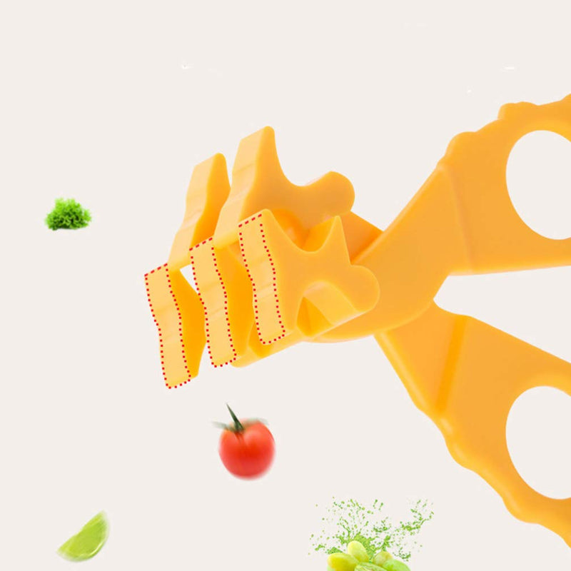 [Australia] - EXCEART 2PCS Baby Food Choppers Food Cutter Multifunctional Masher Chopper Crusher Food Cut Kids Safe Feeding Helper Home Kitchen Food Slicer Shears for Babies Toddlers (Yellow) 