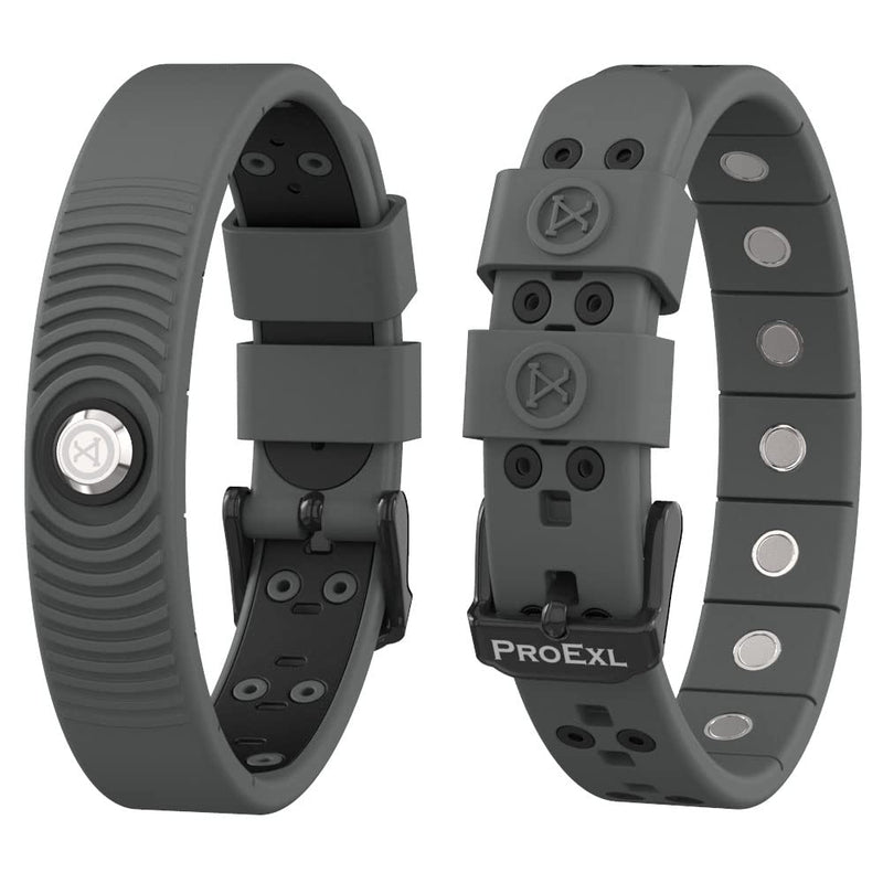 [Australia] - PROEXL¬Æ 18 MAX Sports Magnetic Bracelet - Waterproof - Breathable Strap - Super Strength Gunmetal Gray 