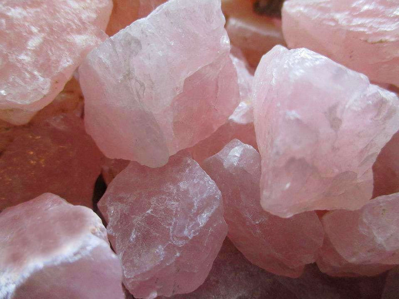 [Australia] - LAIDANLA Rose Quartz 2" Natural Rough Stones Crystal Large Raw Crystals Bulk Healing Gemstones for Reiki Healing Tumbling Fountain Rocks Wire Wrapping Decoration Cabbing Lapidary 4PCS 0.55lb 0.55 Pound 