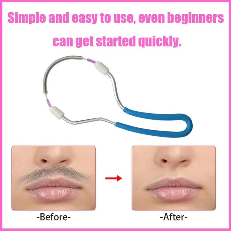 [Australia] - 2 pieces facial epilator, facial epilator manual, feather facial epilator, feather eyebrow, facial epilator, feather hair blow face, feather facial epilator 