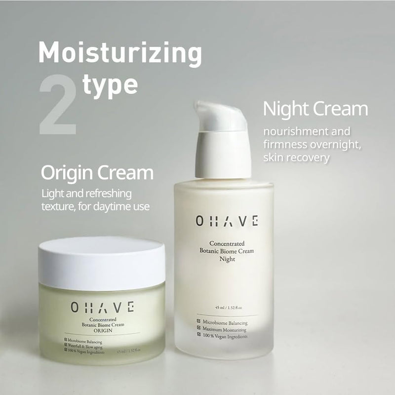 OHAVE Soothing Moisture Cream – Hydrating Korean Moisturizer & Face Cream for Instant Hydration – Gentle Face Moisturizer for Extremely Dry Skin, Botanical Formula Inspired by Korean Skincare, 50ml Origin Cream