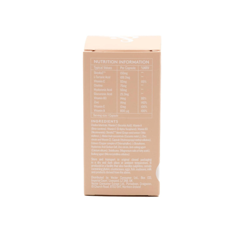 Dose & Co Radiant Complexion Capsules – 30 Capsules | Hyaluronic Acid + SkinAx2™, Vitamins & Zinc | Supports Skin Radiance, Hydration & Elasticity | Vegan, Gluten-Free Daily Skin Supplement