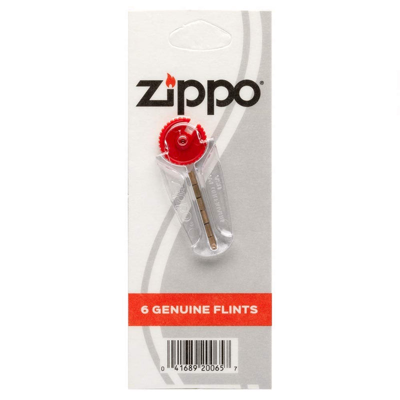 [Australia] - Zippo Lighter Replacement 6 Flint Dispensers (36 Flints) & 4 Wicks 10 Value Pack Bundle with KKBestPack Pouch 
