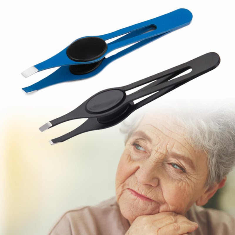Elderly Slant Tip Tweezer, Stainless Steel Pinch Grip Aid Tool for Arthritis Carpal Tunnel Syndrome