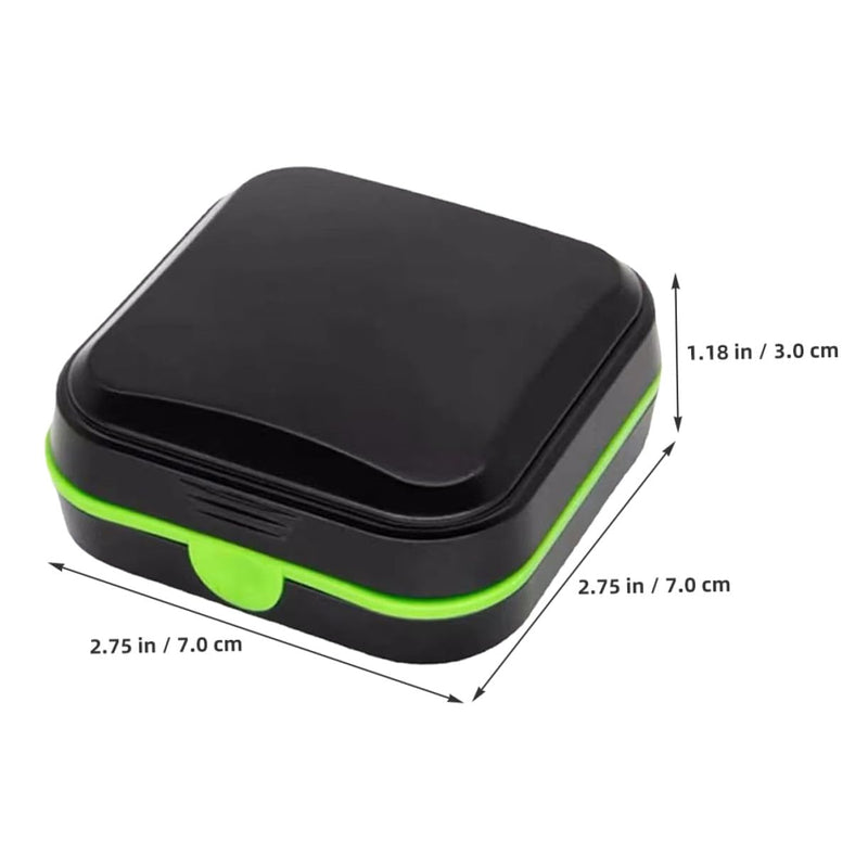 Portable Hearing Aid Holder Small Storage Box with Sealing Cover Shockproof Water-Resistant Protection Case for Outdoor Travel and Daily Use