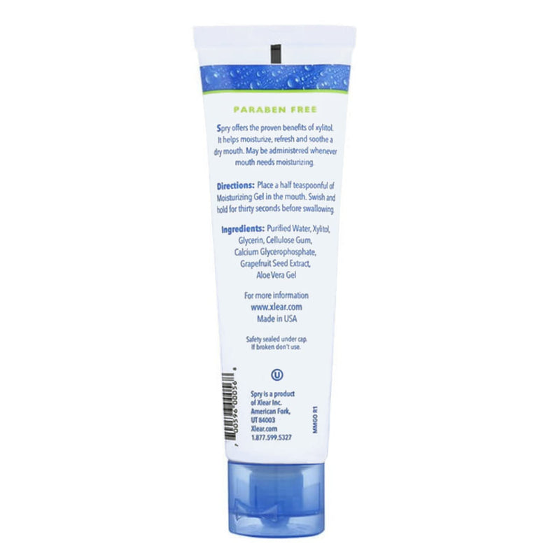 [Australia] - Spry Xylitol Dry Mouth Gel, Natural, Long Lasting Mint Free and Sugar Free Mouth Moisturizer for Dry Mouth Relief, Original Flavor, 2 oz 