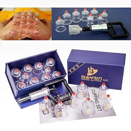 [Australia] - LENITH Professional Cupping Set Cupping Kit Equipment Set with Pumping Handle 10 Cups & English Manual (Made in Korea) Small 