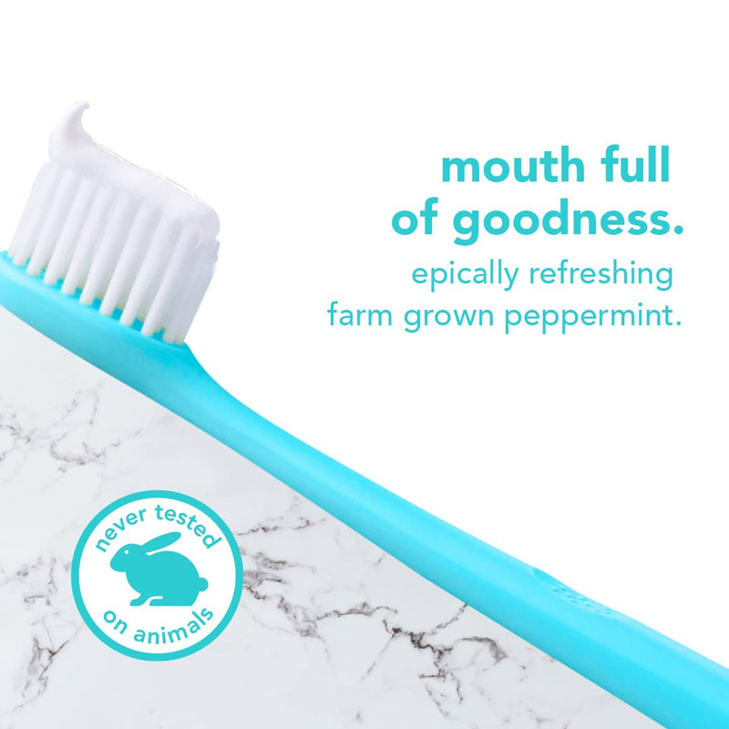 [Australia] - hello Antiplaque and Whitening Fluoride Free Toothpaste, Natural Peppermint Flavor, SLS Free, Gluten Free, Peroxide Free, Vegan, 4.7 Ounce (Pack of 4) 
