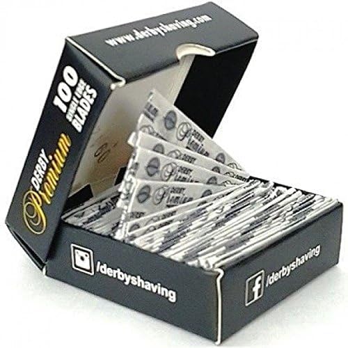[Australia] - 600 "Derby Premium" Single Edge Razor Blades for straight razor 