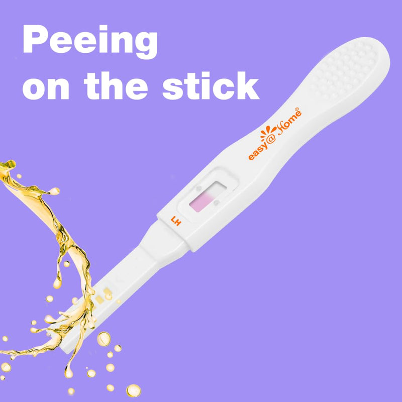 Easy@Home 25 Ovulation Test Sticks, Midstream Fertility Test Kit | FSA Eligible Ovulation Predictor Kit for Women, Powered by Premom Ovulation Predictor App, Period Tracking 25 Count (Pack of 1)
