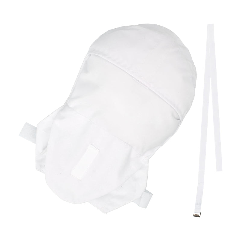 Adults Dementia Restraint Gloves Waterproof Padding Wrist Strap Braces Security Mitten for Dementia Patients Elderly Safety Hand Gloves Injury Protector Autism Finger Control Anti Scratch Mitts White