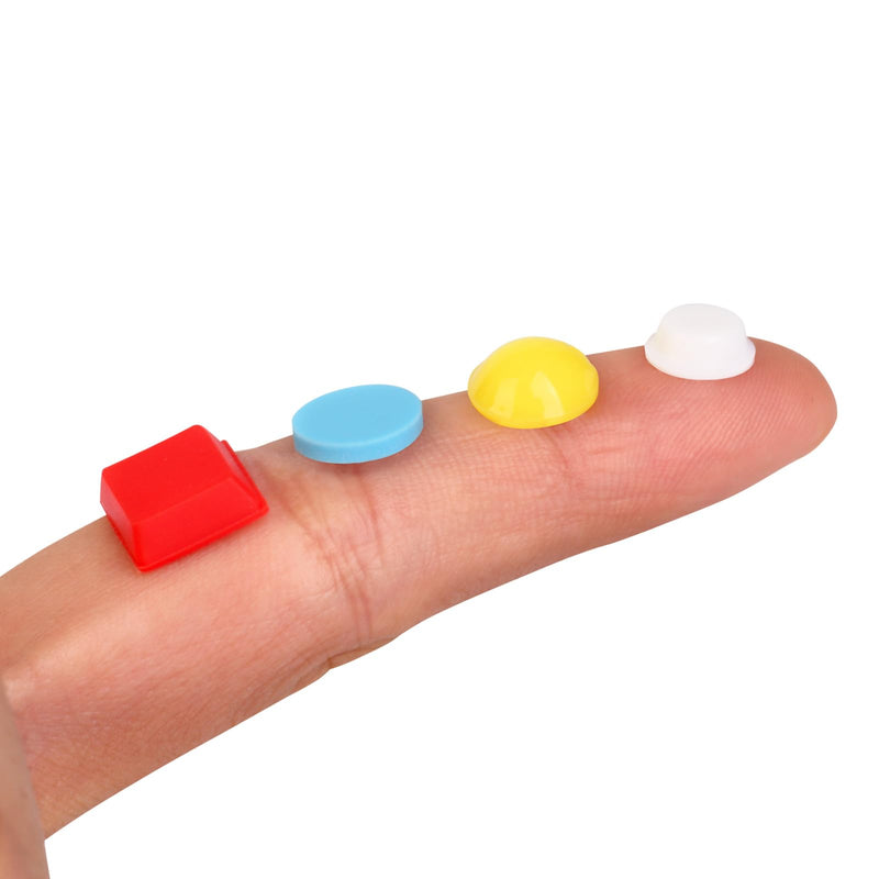 Bump Dots for Visually Impaired 155 Pcs Combo Pack(Yellow,Blue,White,Red) - Low Vision Aids Braille Stickers Raised Tactile Dots for Elderly, Blind