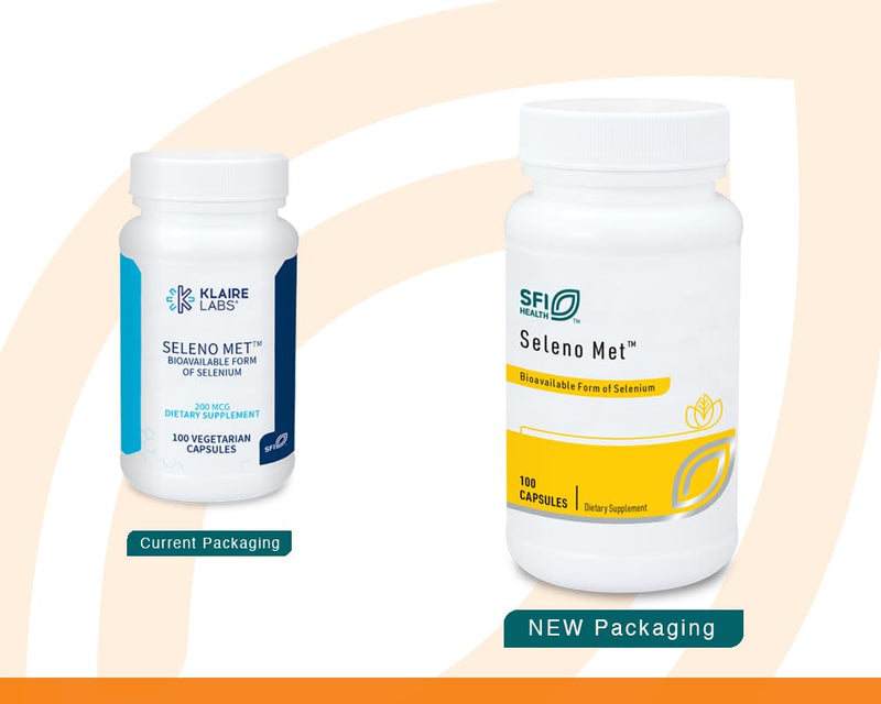 [Australia] - Klaire Labs Seleno Met - 200mcg Selenium as Hypoallergenic Selenomethionine, Bioavailable Antioxidant Support with No Yeast, Dairy & Gluten-Free (100 Capsules) 
