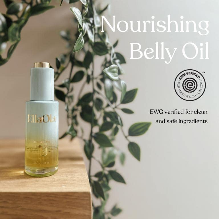 [Australia] - Belly Oil for Pregnancy Stretch Marks & Maternity Scars - Quick dry Formula with Squalene and Vitamin C Hydrates Face & Body, Pregnancy + Postpartum Skincare, Fragrance Free | 1.5 fl. oz. 