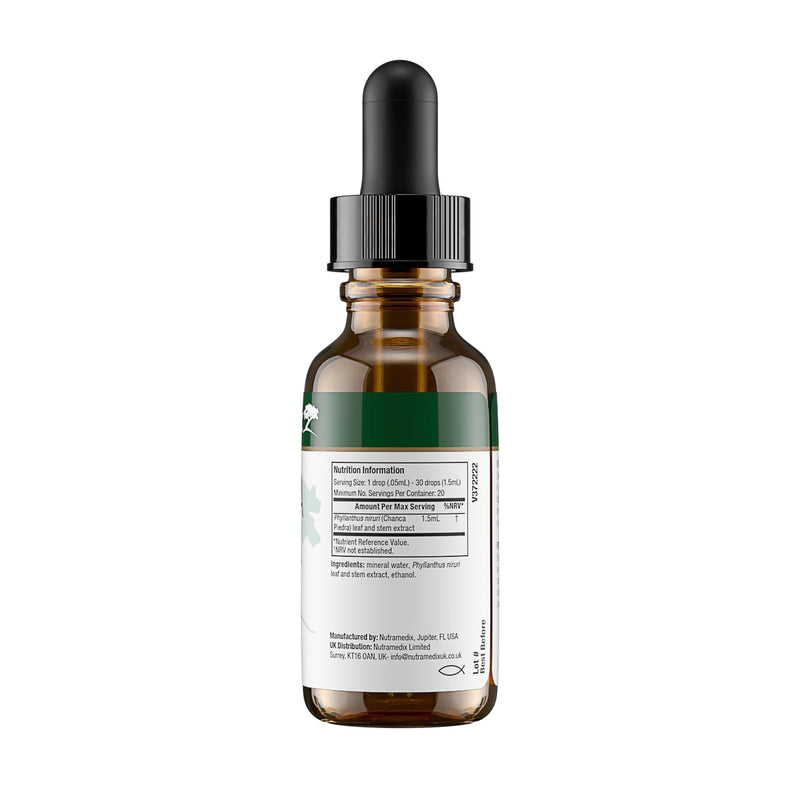 NutraMedix Chanca Piedra™ Liquid Herbal Drops – Phyllanthus niruri (Stone-Breaker) High-Bioavailability Tincture • Vegan, No Preservatives – 2 oz (60 mL